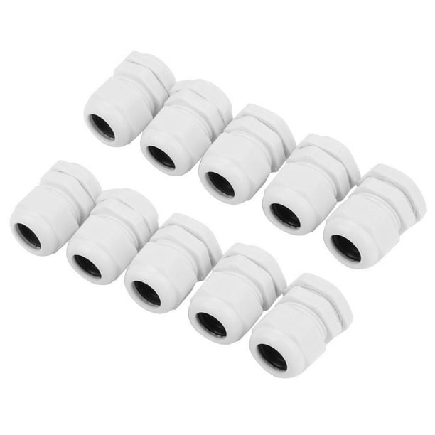 Waterproof White Nylon Plastic Cable Gland Connector PG25-PG48 IP68 1PCS Style:PG36 